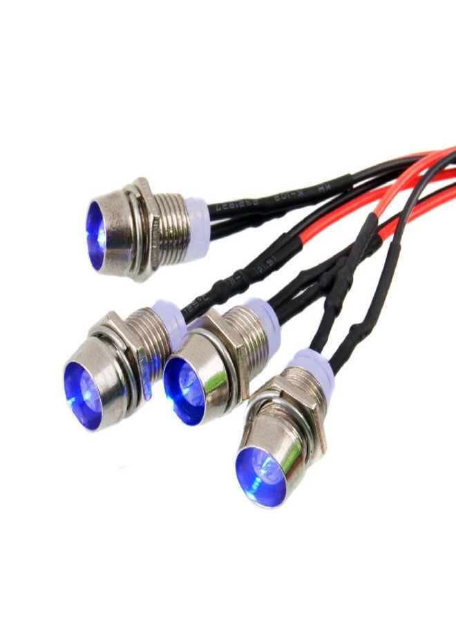 Share Goo ShareGoo 4Leds Blue LED Light Headlights Taillight Kit Accessories Compatible with Traxxas HSP Redcat RC4WD Axial SCX10 RC Car Truck Tank Crawler - Image 2
